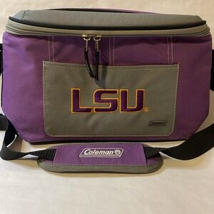 Coleman Insulated Personal Cooler with LSU Embroidered on front pocket